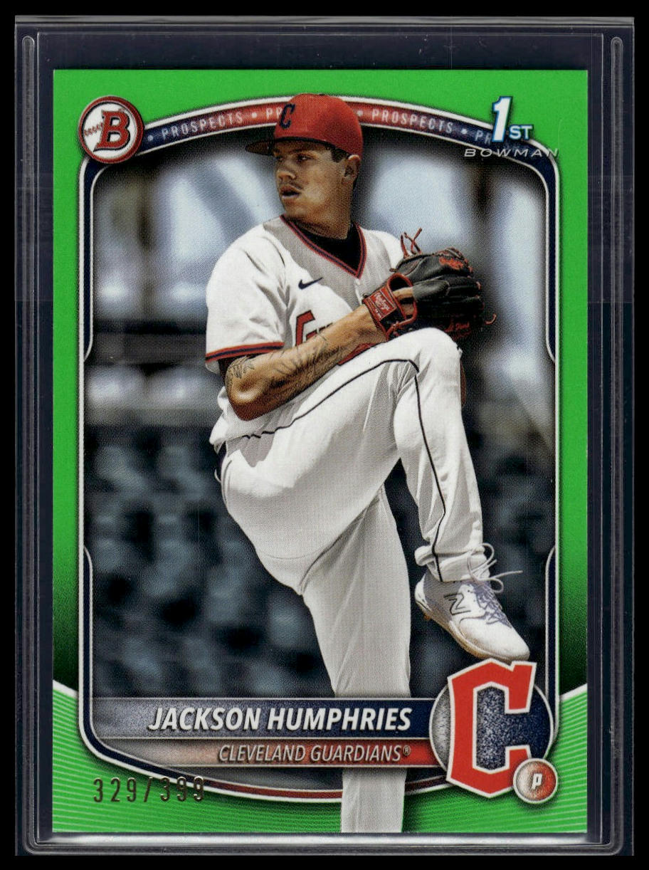 2025 Bowman #BP-11 Jackson Humphries Prospects Neon Green #/399