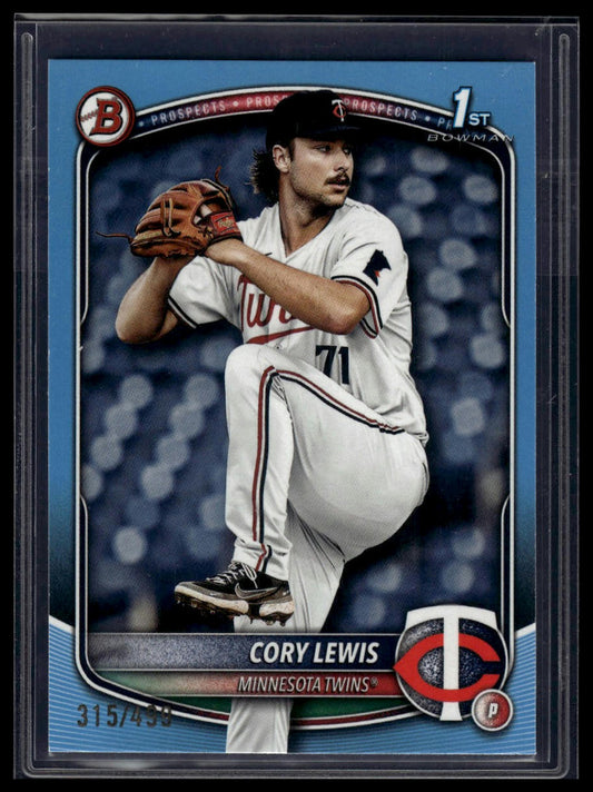 2025 Bowman #BP-128 Cory Lewis Prospects Sky Blue #/499