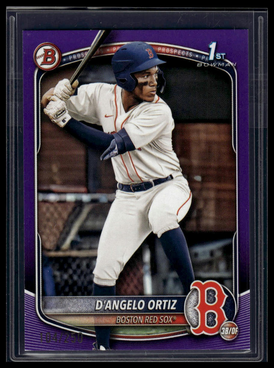 2025 Bowman #BP-61 D'Angelo Ortiz Prospects Purple #/250