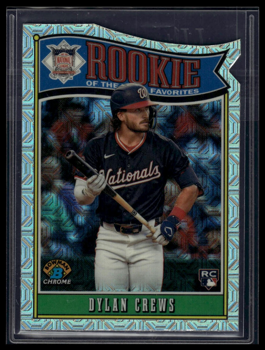 2025 Bowman #ROY-1 Dylan Crews Rookie of the Year Favorites Mojo Refractor