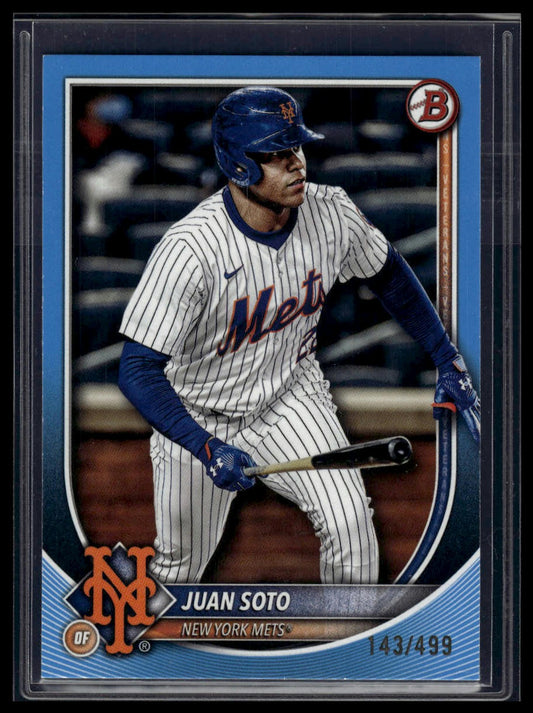 2025 Bowman #22 Juan Soto Sky Blue #/499