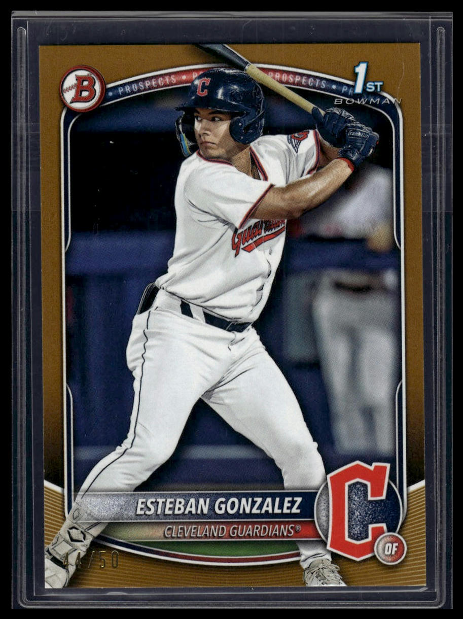 2025 Bowman #BP-70 Esteban Gonzalez Prospects Gold #/50