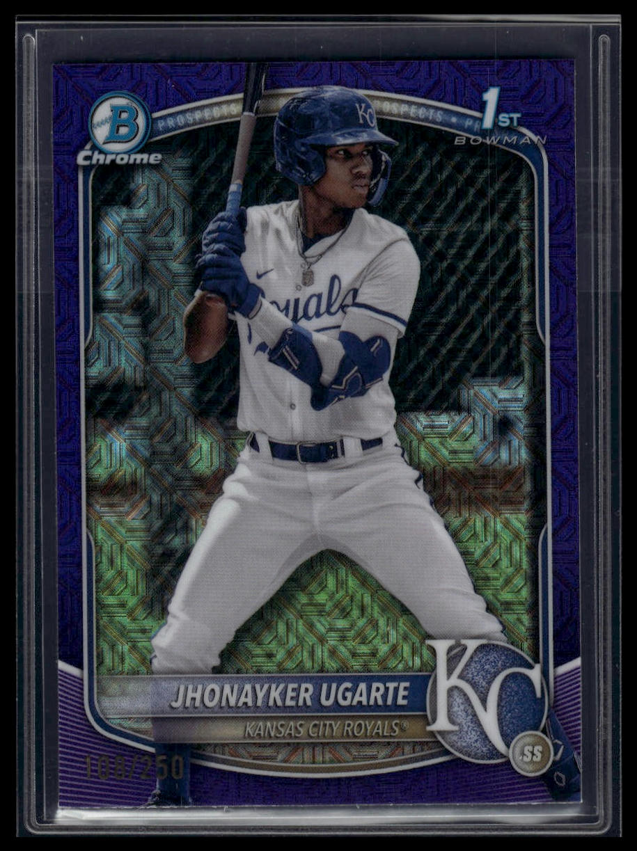 2025 Bowman #BCP-123 Jhonayker Ugarte Chrome Mojo Purple Refractor #/250