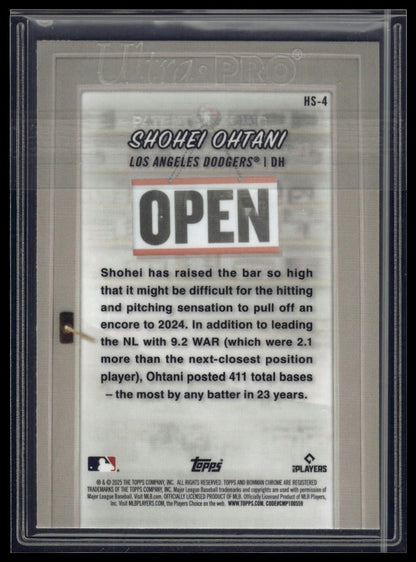 2025 Bowman #HS-4 Shohei Ohtani Hobby Stars