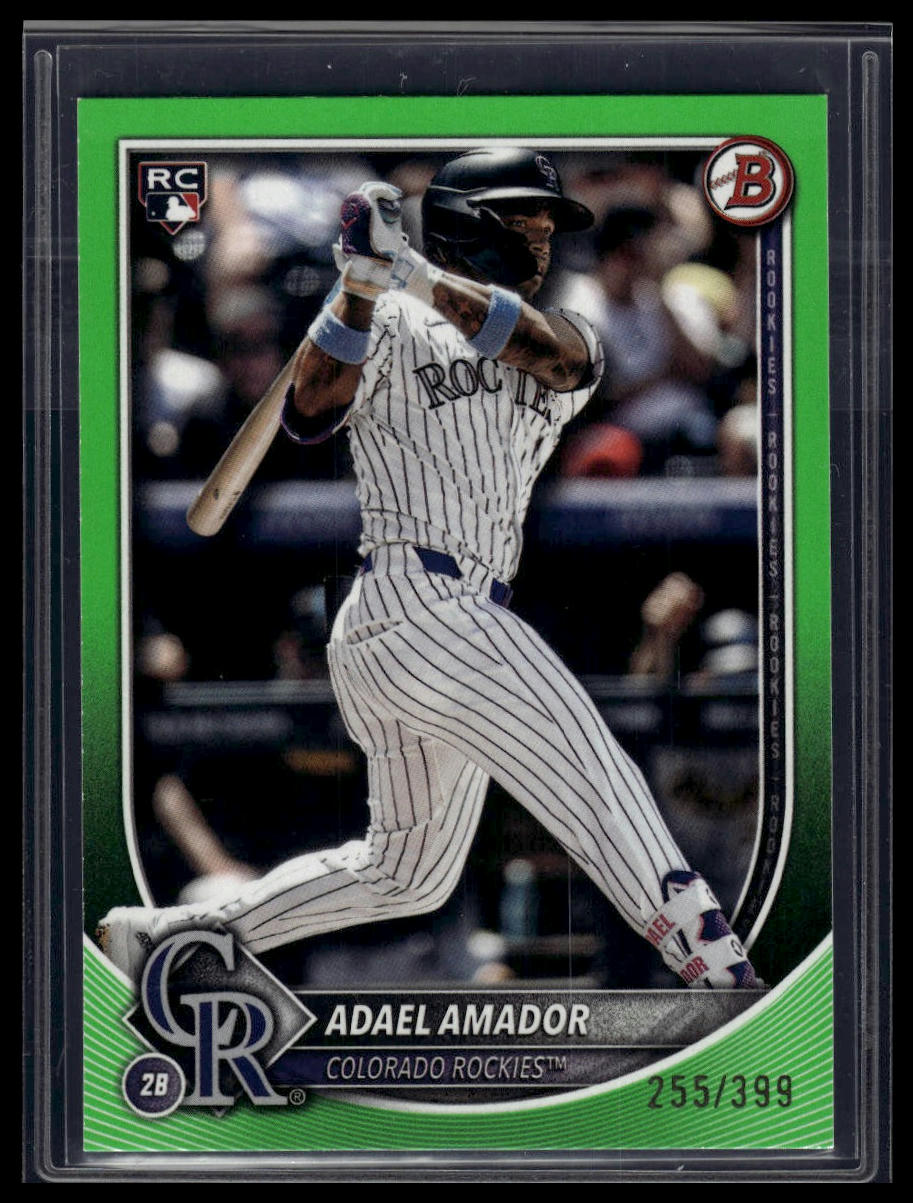 2025 Bowman #31 Adael Amador Neon Green #/399