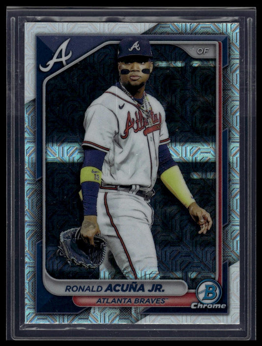 2024 Bowman #32 Ronald Acuña Jr. Chrome Mojo Refractors
