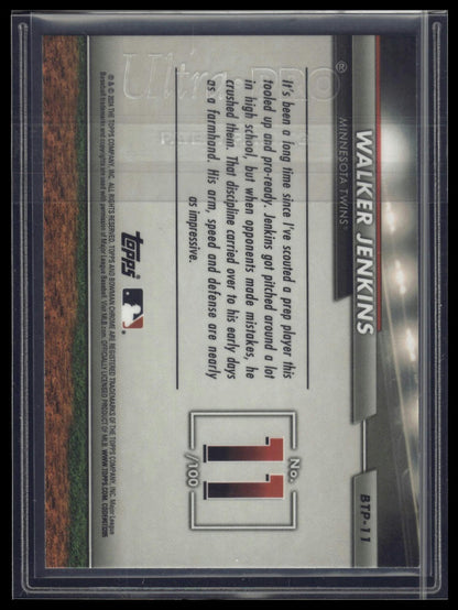 2024 Bowman #BTP-11 Walker Jenkins Bowman Scouts' Top 100