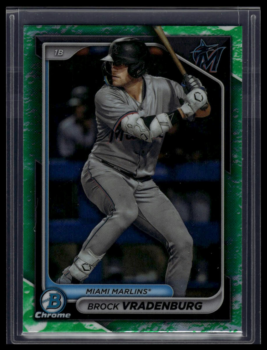 2024 Bowman #BCP-62 Brock Vradenburg Chrome Prospects Lunar Glow Refractors