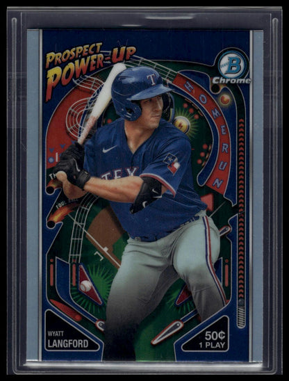 2024 Bowman #PP-3 Wyatt Langford Prospect Power-Up