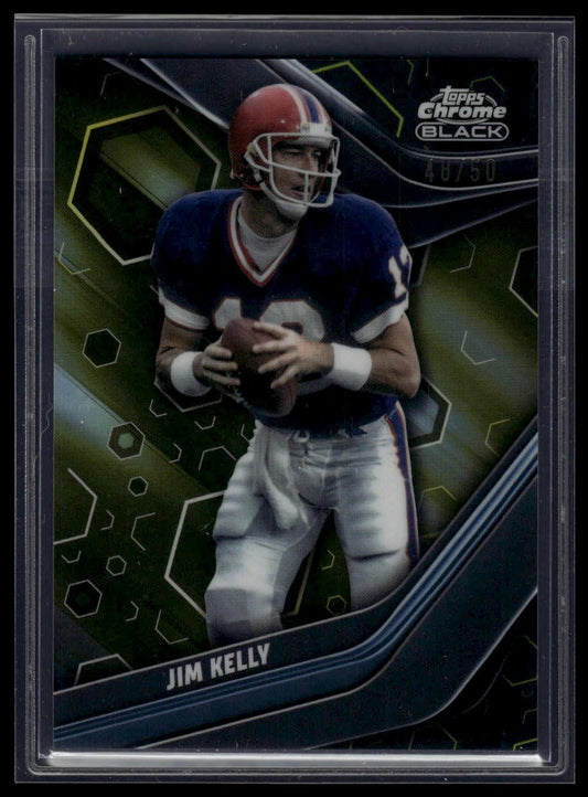 2023 Topps Composite #46 Jim Kelly Topps Chrome Geometric Gold #/50