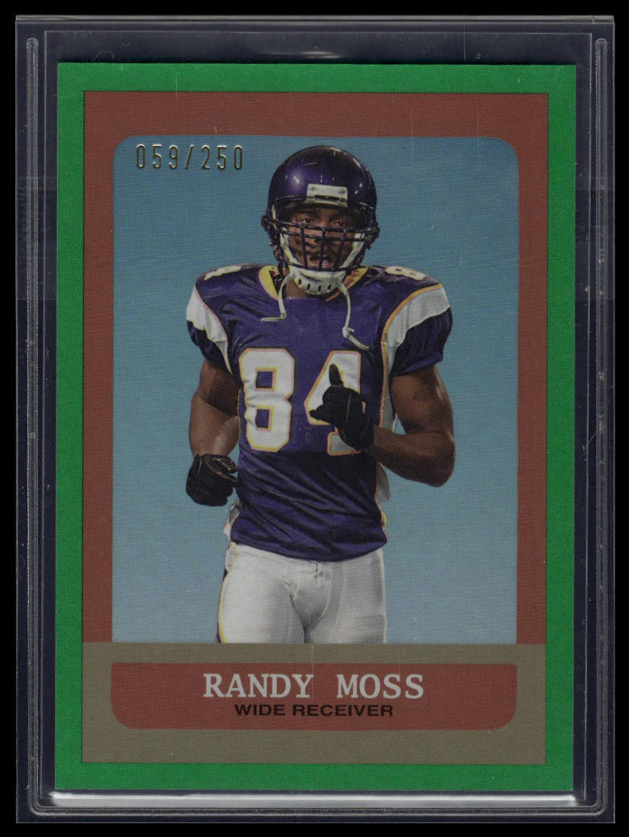 2023 Topps Composite #371 Randy Moss Heritage/Gallery Green Rainbow #/250