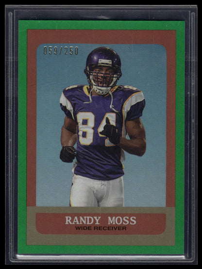 2023 Topps Composite #371 Randy Moss Heritage/Gallery Green Rainbow #/250