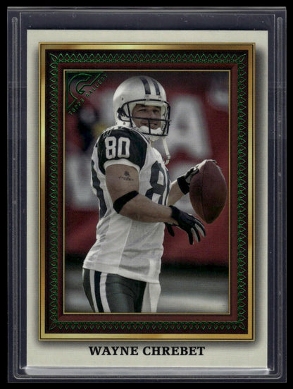 2023 Topps Composite #PG-3 Wayne Chrebet Portrait Gallery Green #/250