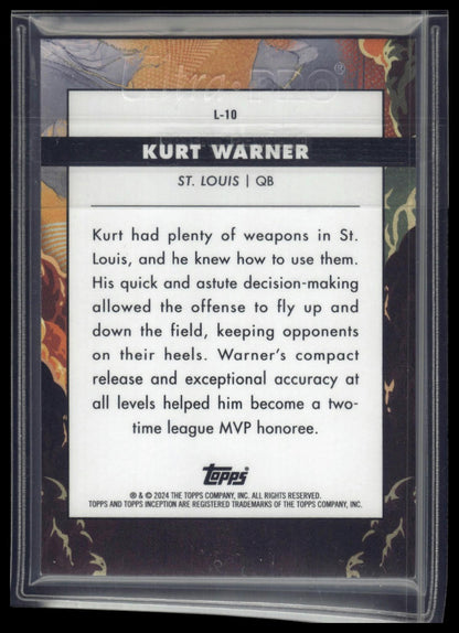 2024 Topps Inception #L-10 Kurt Warner Launch