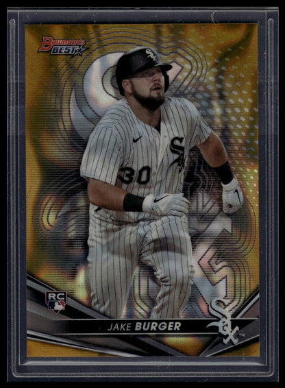 2022 Bowman's Best #66 Jake Burger Gold Lava Refractor #/75