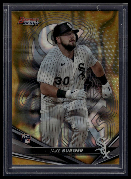 2022 Bowman's Best #66 Jake Burger Gold Lava Refractor #/75