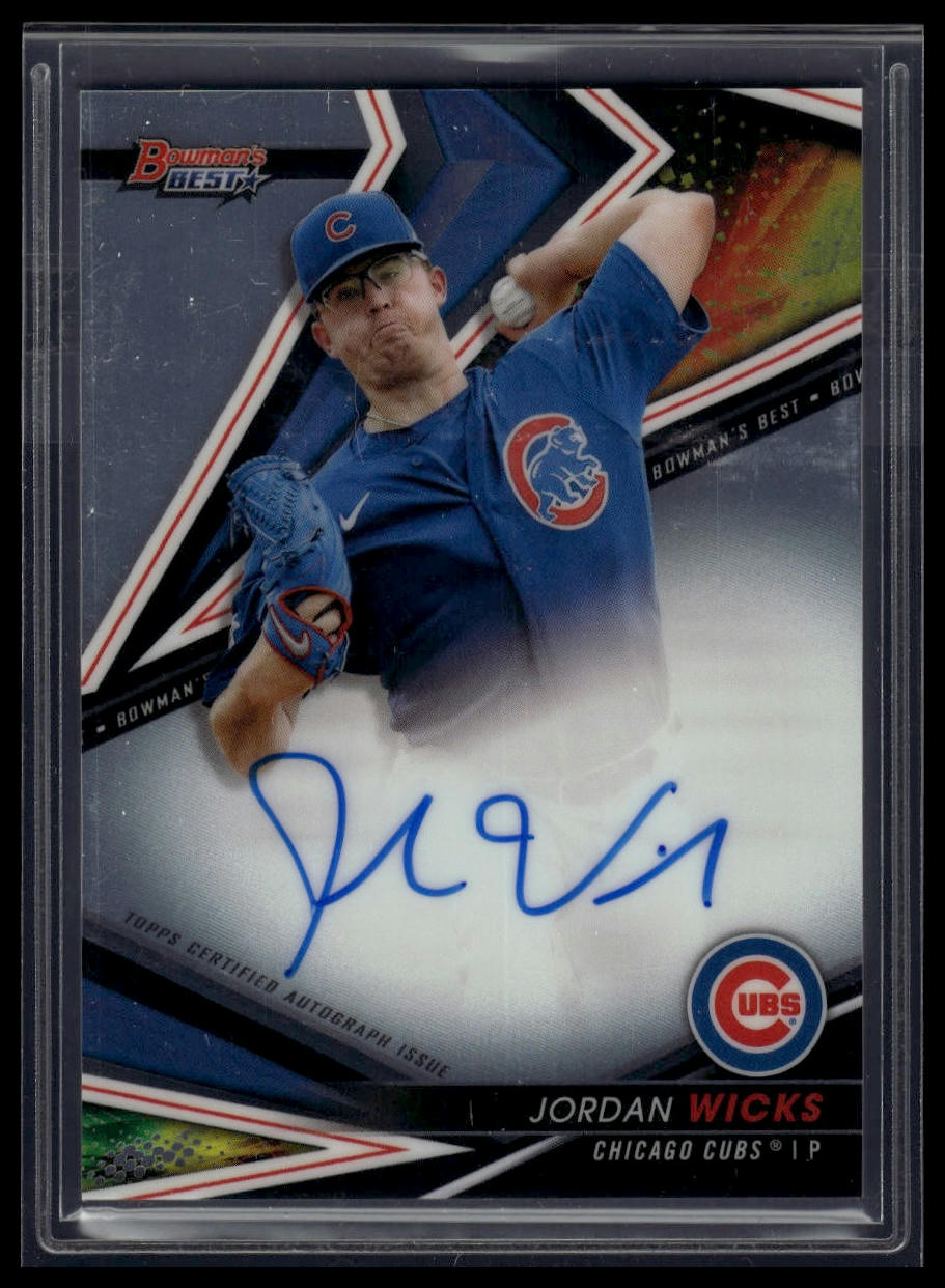 2022 Bowman's Best #B22-JWS Jordan Wicks Best of 2022 Autographs Refractor