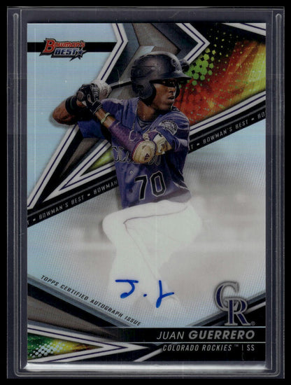2022 Bowman's Best #B22-JG Juan Guerrero Best of 2022 Autographs