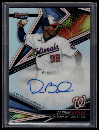 2022 Bowman's Best #B22-DBR Darren Baker Best of 2022 Autographs
