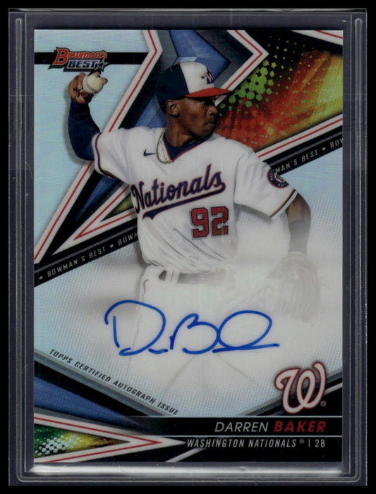 2022 Bowman's Best #B22-DBR Darren Baker Best of 2022 Autographs