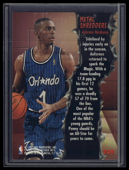 1996-97 Metal #239 Anfernee Hardaway