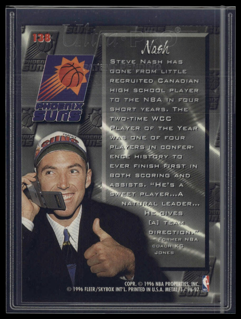 1996-97 Metal #138 Steve Nash