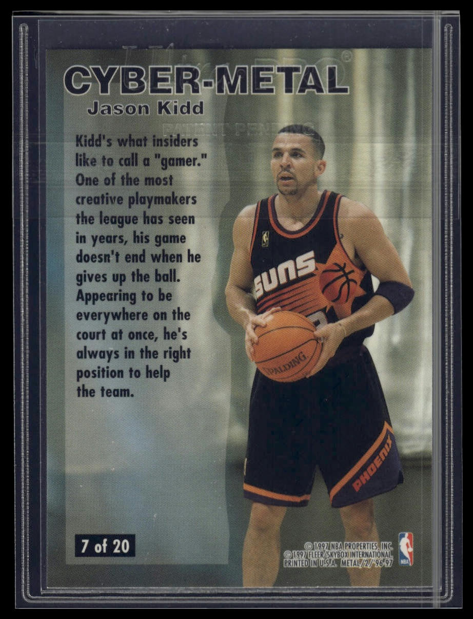 1996-97 Metal #7 Jason Kidd Cyber-Metal