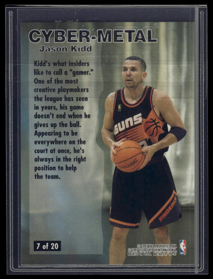 1996-97 Metal #7 Jason Kidd Cyber-Metal