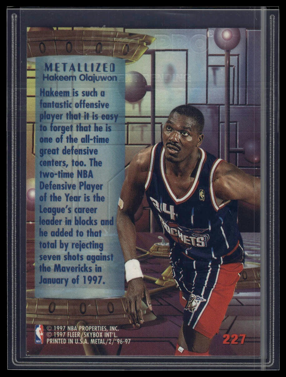 1996-97 Metal #227 Hakeem Olajuwon