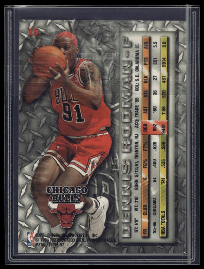 1996-97 Metal #15 Dennis Rodman