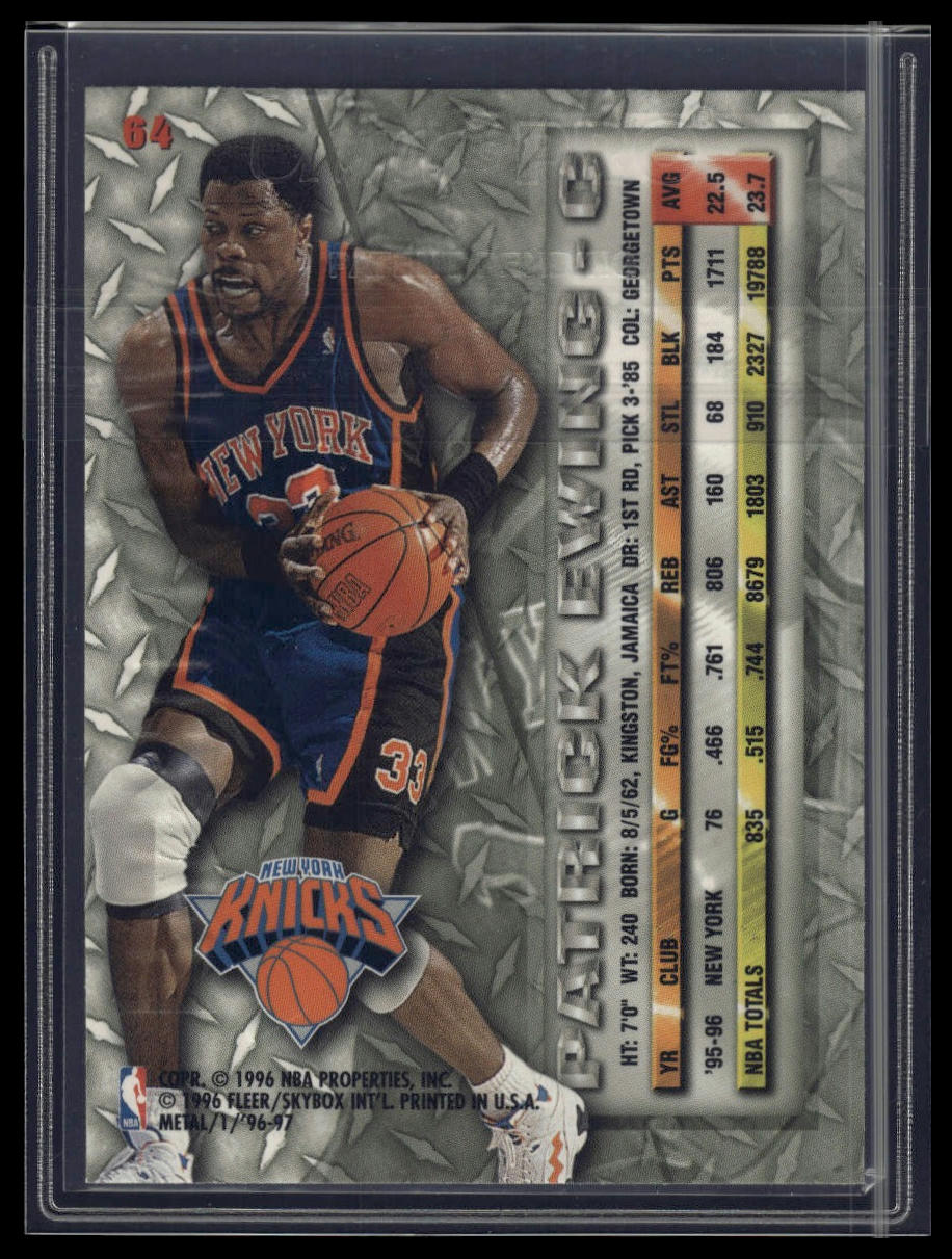 1996-97 Metal #64 Patrick Ewing