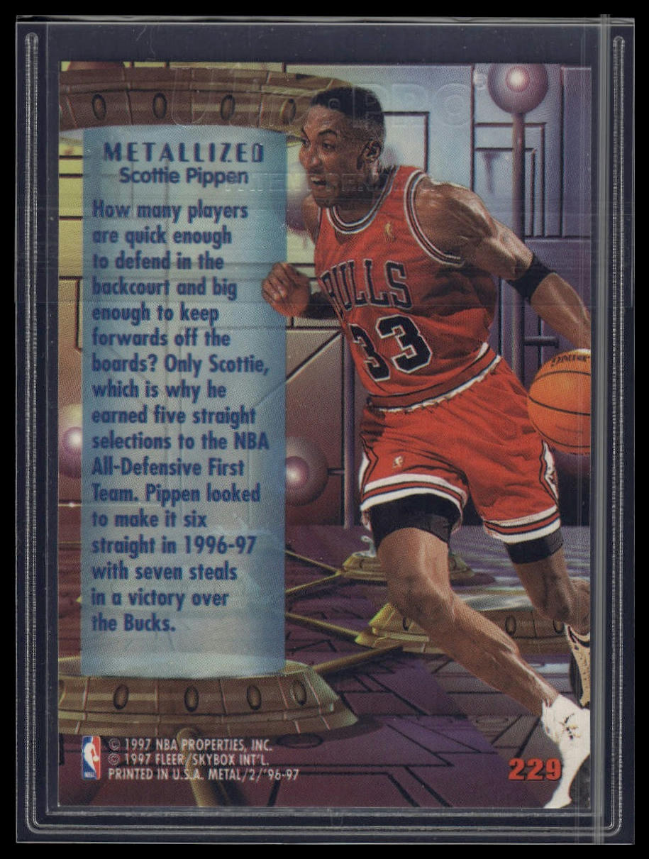 1996-97 Metal #229 Scottie Pippen