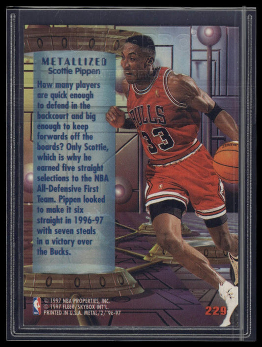 1996-97 Metal #229 Scottie Pippen
