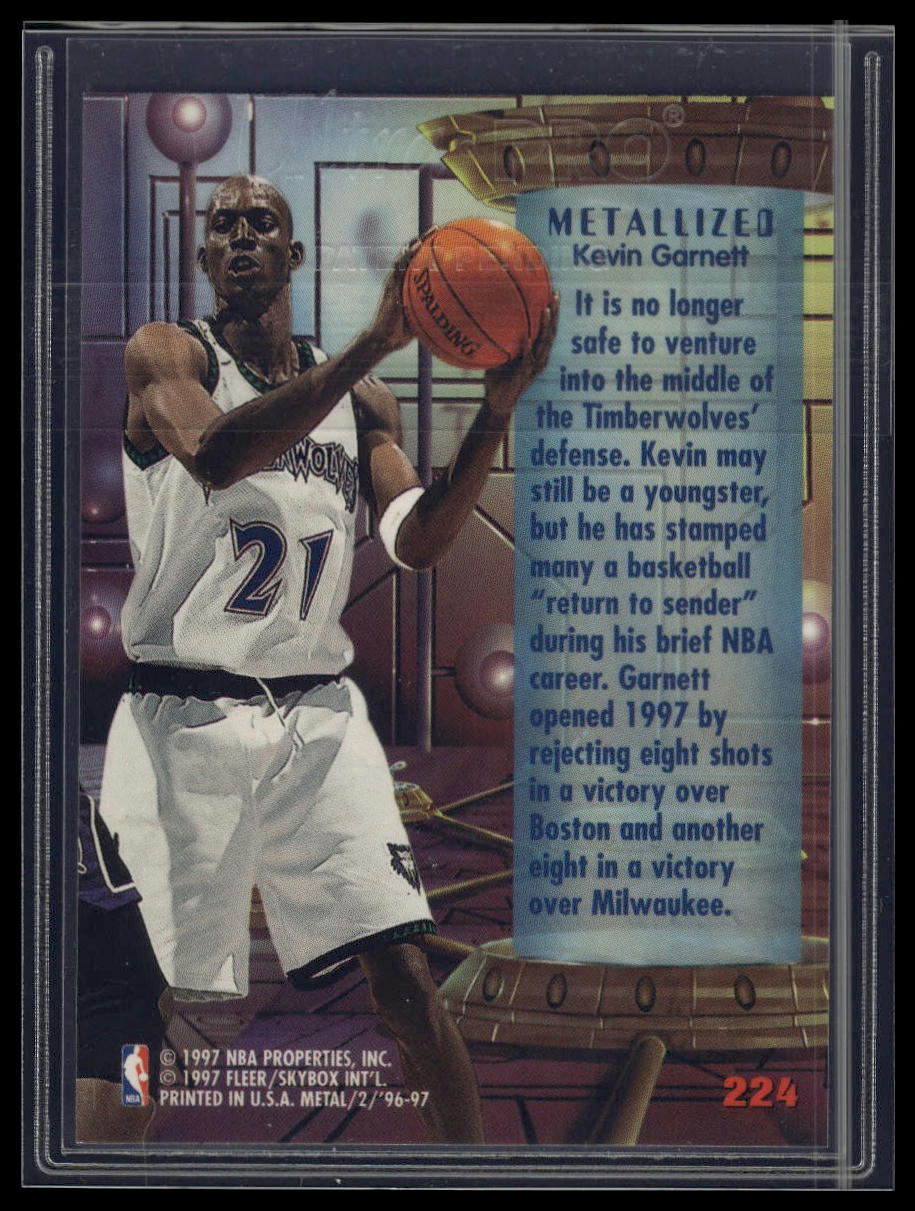 1996-97 Metal #224 Kevin Garnett