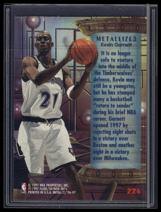 1996-97 Metal #224 Kevin Garnett