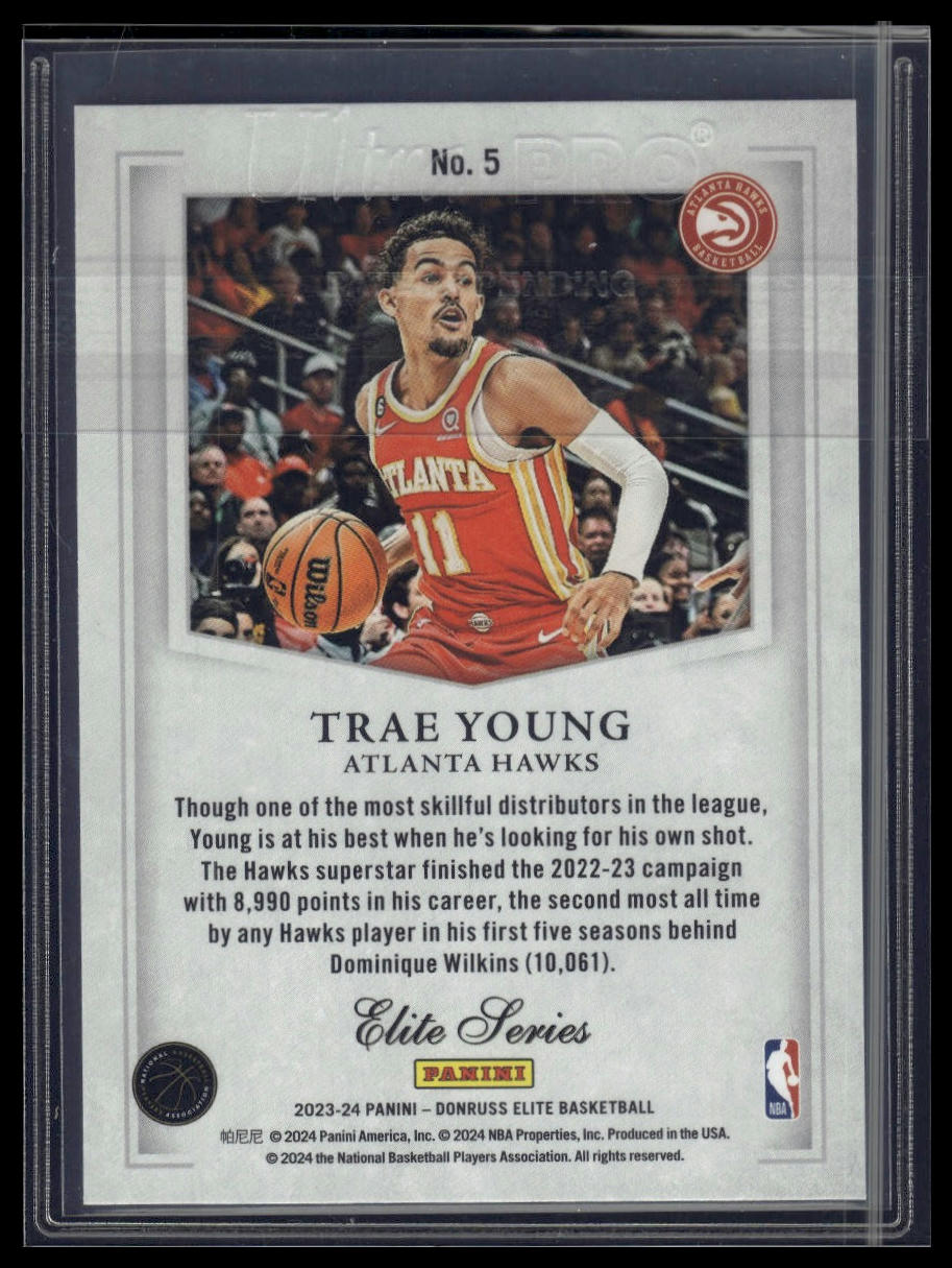 2023-24 Donruss Elite #5 Trae Young Elite Series