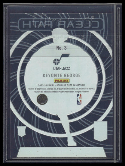 2023-24 Donruss Elite #3 Keyonte George Clear Path