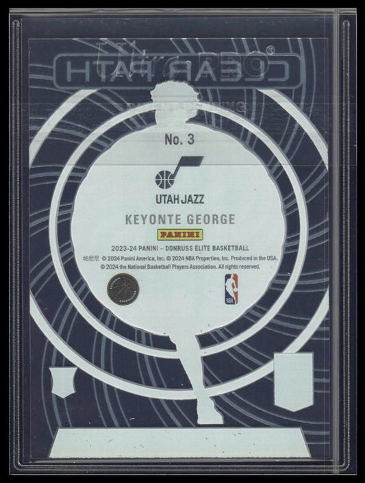 2023-24 Donruss Elite #3 Keyonte George Clear Path
