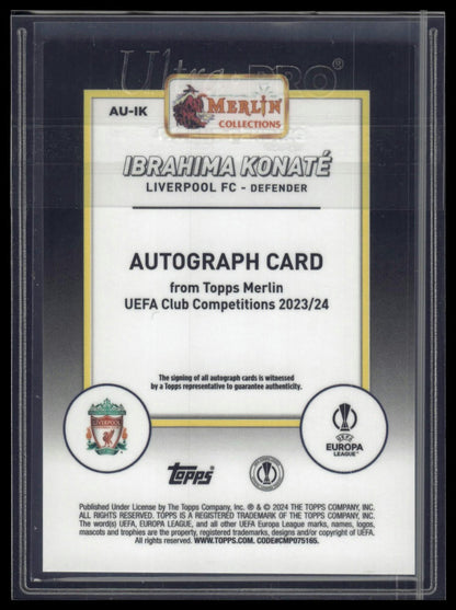 2023-24 Merlin UEFA Club Competitions #AU-IK Ibrahima Konaté Auto Wave /150