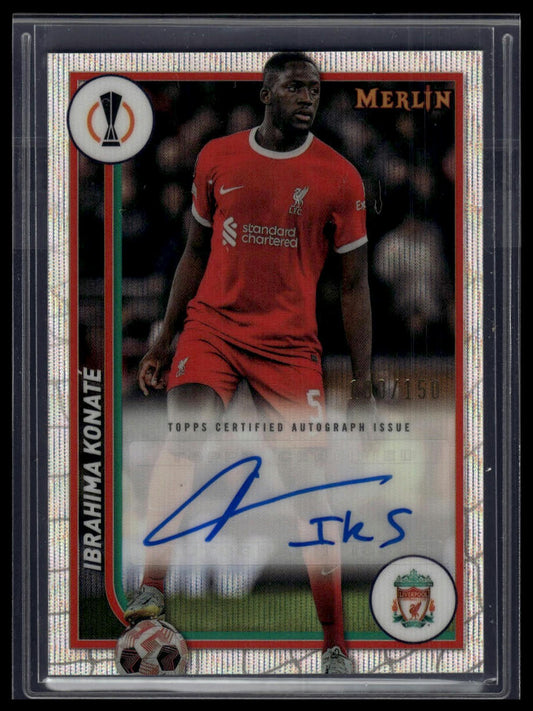 2023-24 Merlin UEFA Club Competitions #AU-IK Ibrahima Konaté Auto Wave /150