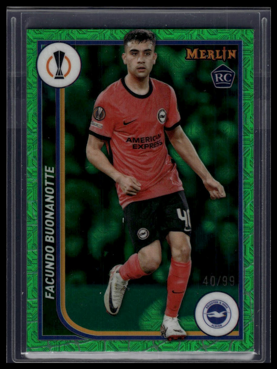 2023-24 Merlin UEFA Club Competitions #30 Facundo Buonanotte Green Mojo /99