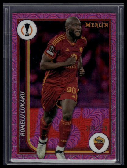 2023-24 Merlin UEFA Club Competitions #16 Romelu Lukaku Pink Mojo /275