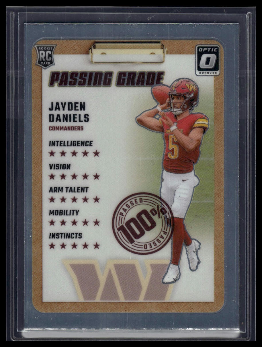 2024 Donruss Optic #2 Jayden Daniels Passing Grade