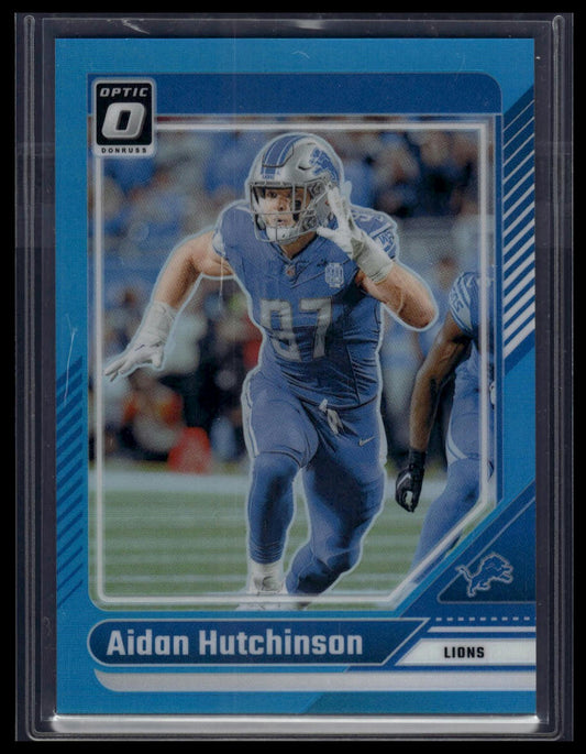 2024 Donruss Optic #68 Aidan Hutchinson Aqua #/299