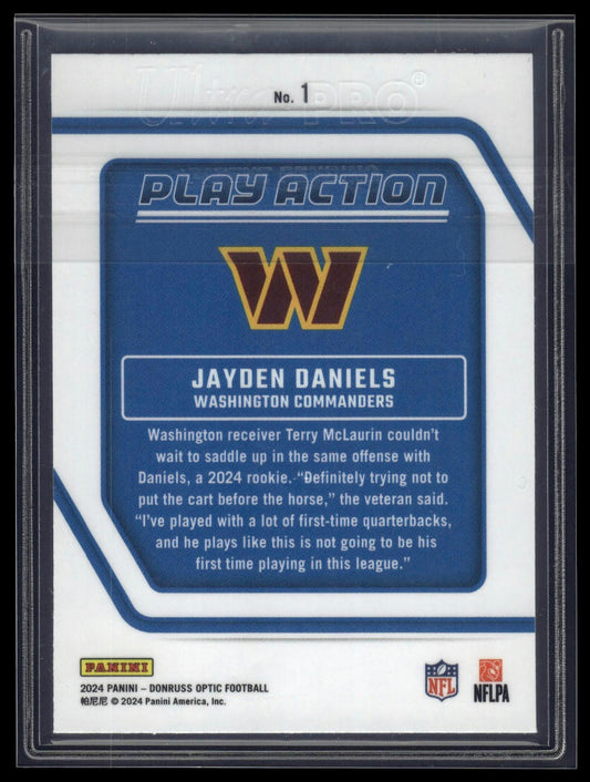 2024 Donruss Optic #1 Jayden Daniels Play Action