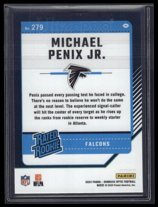 2024 Donruss Optic #279 Michael Penix Jr. Purple Shock
