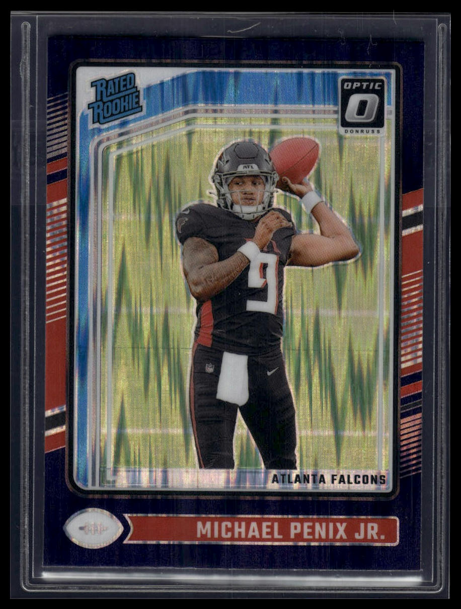 2024 Donruss Optic #279 Michael Penix Jr. Purple Shock
