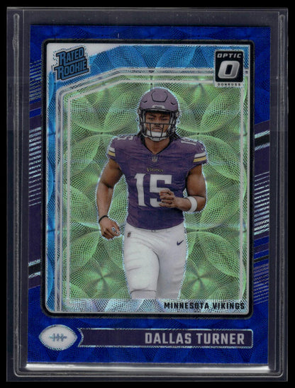 2024 Donruss Optic #224 Dallas Turner Blue Scope