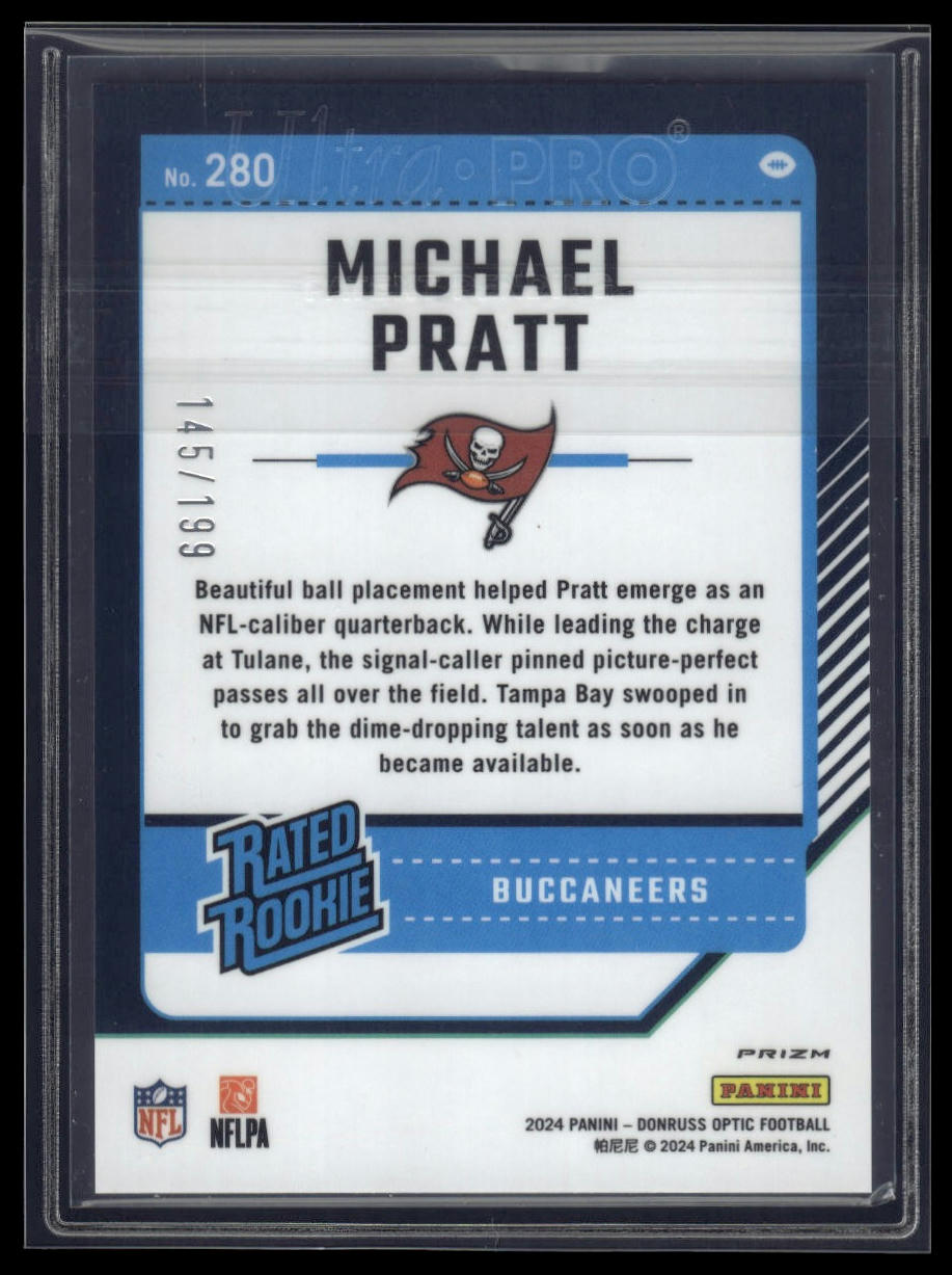 2024 Donruss Optic #280 Michael Pratt Blue #/199