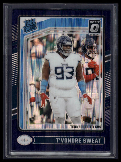 2024 Donruss Optic #295 T'Vondre Sweat Purple Shock